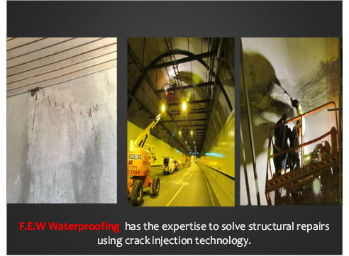 f.e.w crack injecting and concrete repair