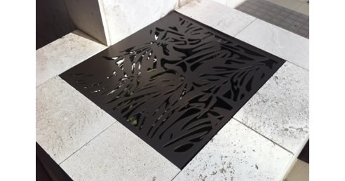 decorative laser cut utility cover