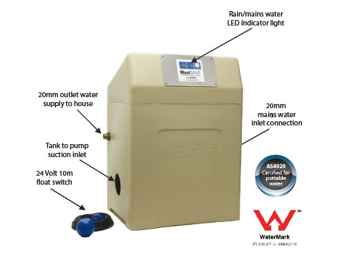 rain and mains water controller