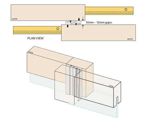 door collector plan view diagram