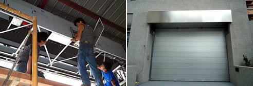 installation of flood roller door