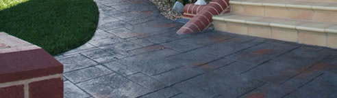 stenciled driveway
