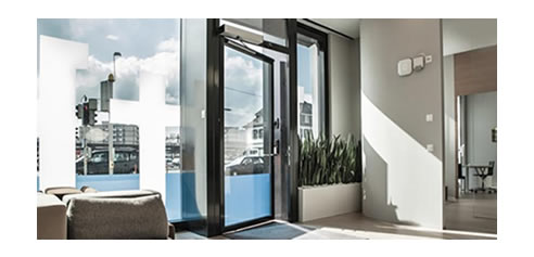 automatic swing door