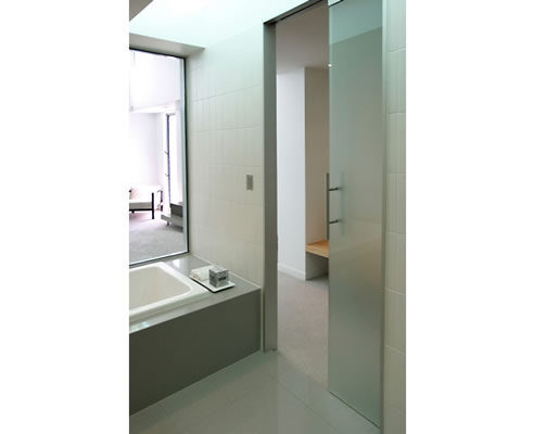 bathroom cavity slider door