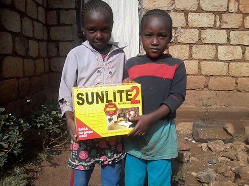 solar led light kit kenyan children