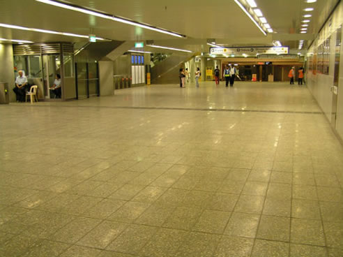 parramatta station dry-treat treated concrete pavers