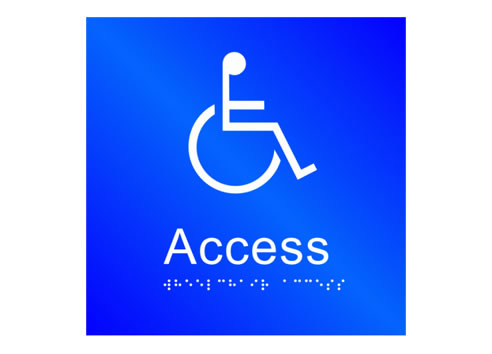 braille disabled toliet sign