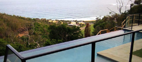 steep slope infinity pool