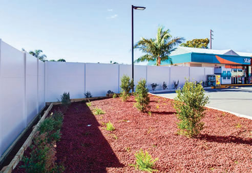 service station acoustic boundary wall