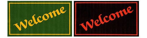printed welcome mats