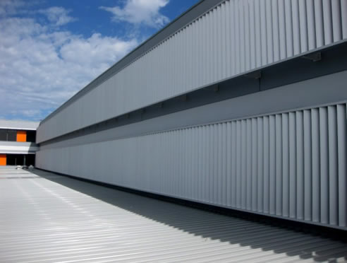 aluminium ellipsoid louvre facade