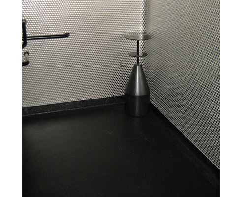 seamless black quartz resin bound floor