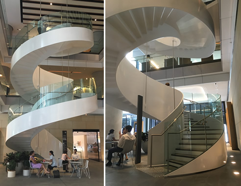 curved glass balustrade barangaroo tower