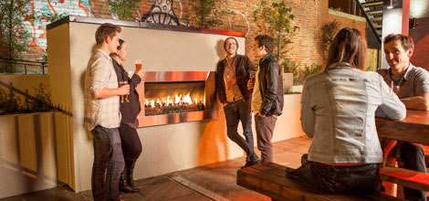 escea outdoor gas fire