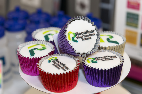 recofloor vinyl take-back scheme cupcakes
