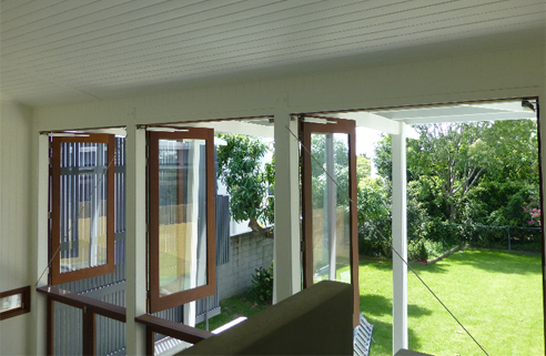 automated high level double hung windows