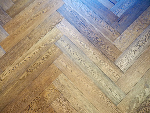 herringbone timber floor