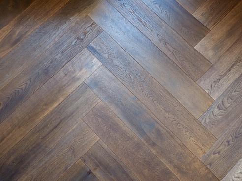 mink grey herringbone floor