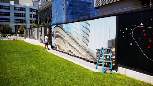 Signage collateral from Scaffad