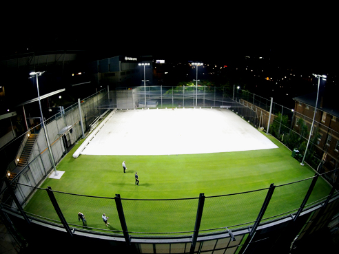 Sylvania floodlights installed at the Gabba