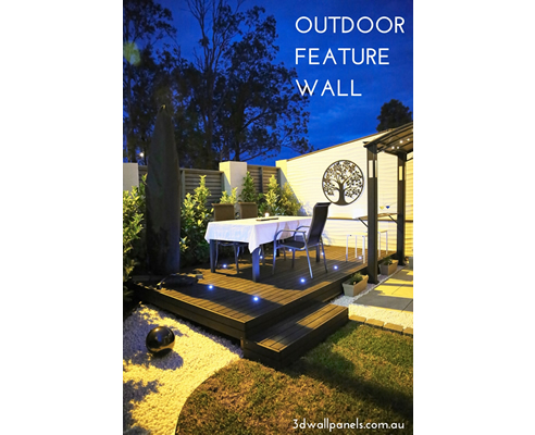 3d wall panels for outdoor area