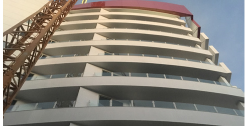 High rise cladding INEX>RENDERBOARD
