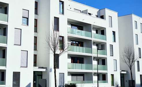 Exterior Rendered Apartments