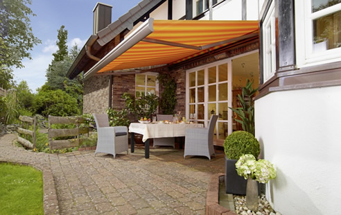 Semi Cassette Folding Arm Awning