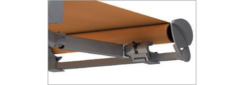 Wind lock safety device for Awning