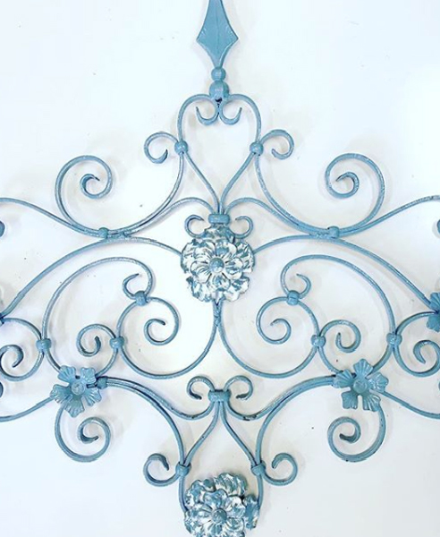Unique Wrought Iron Components with ornate scrolls and flowers