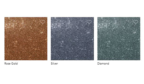 Designer Glitter Effect Colour Swatches