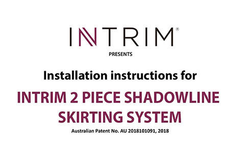 2 Piece Shadowline Skirting Installation from Intrim Mouldings