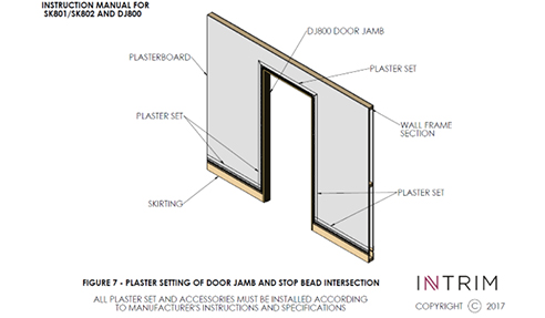 Step 7: 2 Piece Shadowline Skirting Installation 