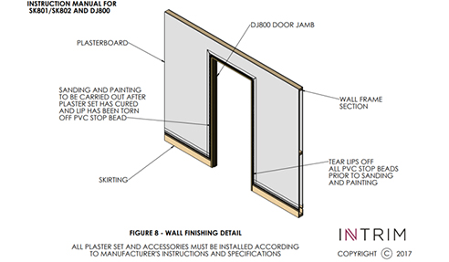 Step 8: 2 Piece Shadowline Skirting Installation 