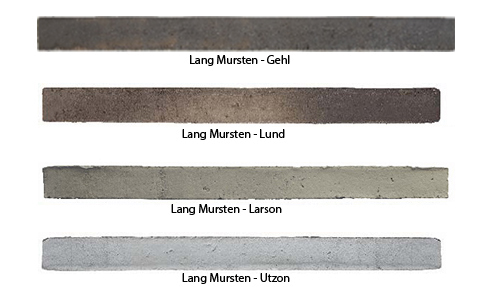 Luxury Lang Mursten Long Format Brick Colour Swatch