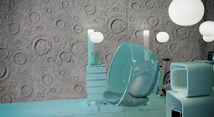 Internal Wall Panels Inspired by the Moon - Lunar by Allplastics