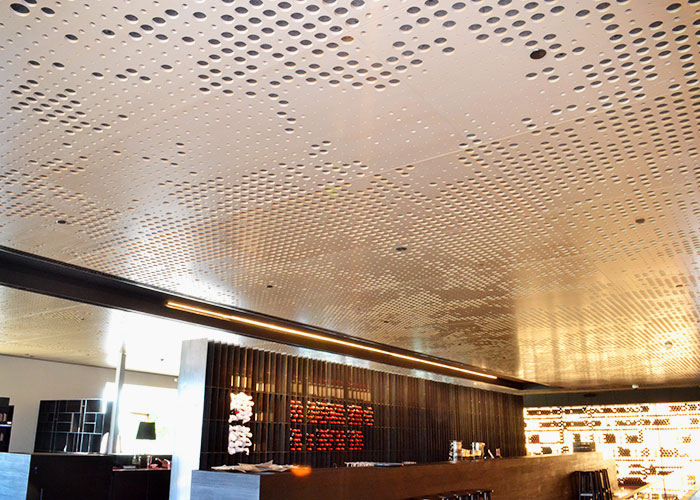 Custom Perforated Tasmanian Oak Acoustic Linings from Keystone