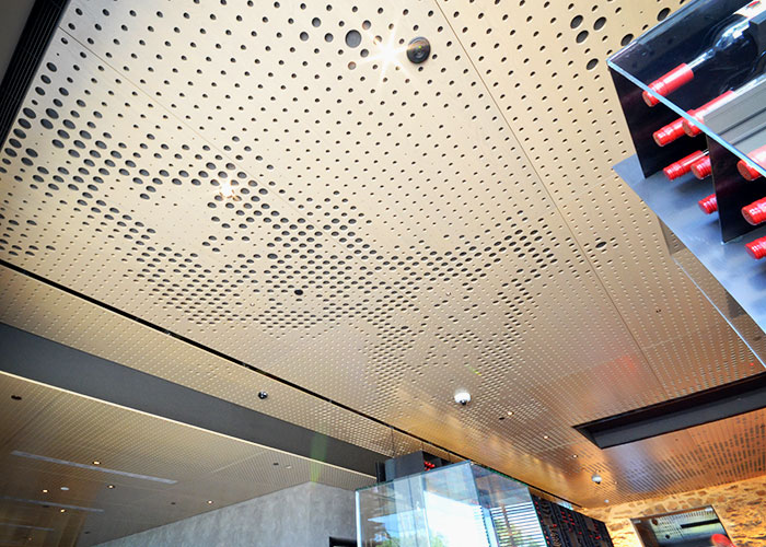 Custom Perforated Tasmanian Oak Acoustic Linings from Keystone