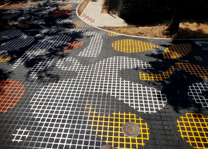 Thermoplastic as Asphalt Inlay - Duratherm by MPS Paving Systems