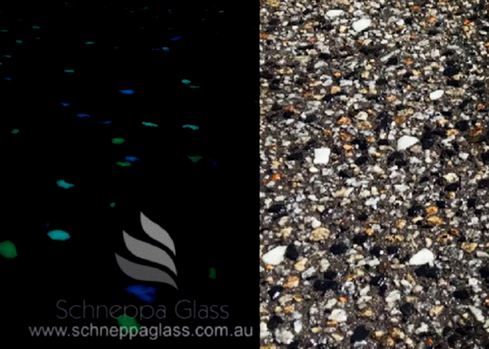 PolyGlow Glow Stones for Concrete from Schneppa Glass