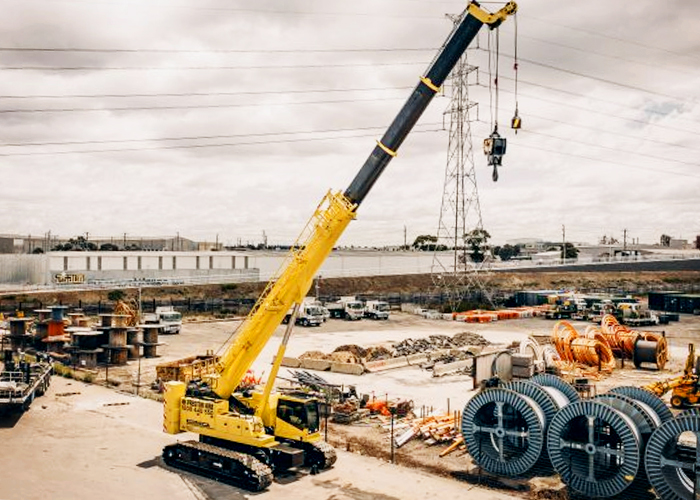 80T Hydraulic Crawler Crane Hire from Preston Hire