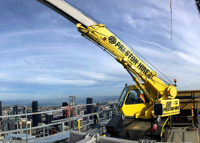 Mini Crane Hire for High-Rise Projects from Preston Hire