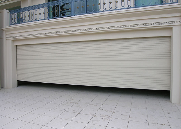 Maximum Security Roller Shutter for Low Headroom Garages by Rollashield