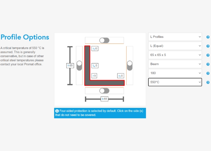 Promat Steel Calculator for Construction