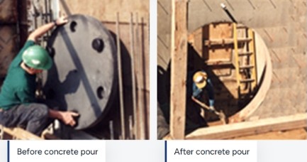 How to Create Round Pipe Penetrations for Poured Concrete Structures by Projex Group