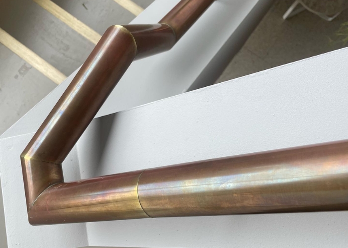 Brass Plating for Handrails by Astor Metal Finishes