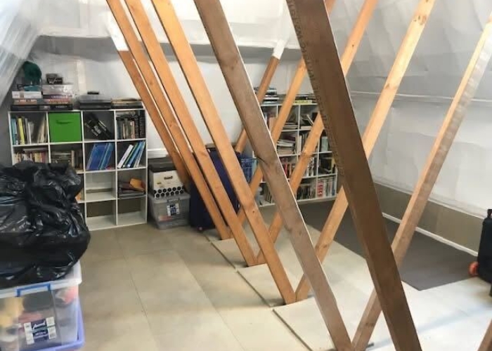 Attic Rooms for Homes with Roof Trusses by Attic Ladders