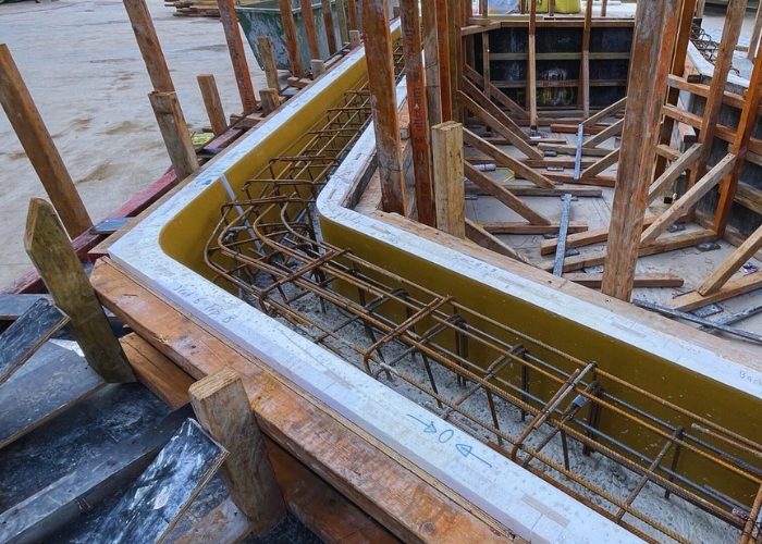 Foam Mould for Concrete Seats by Bespoke Formwork