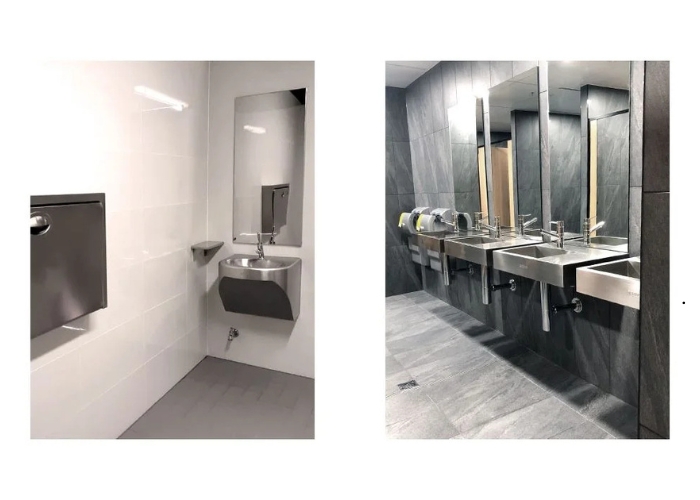 Security Stainless Steel Mirror for High-Risk Environments by Britex