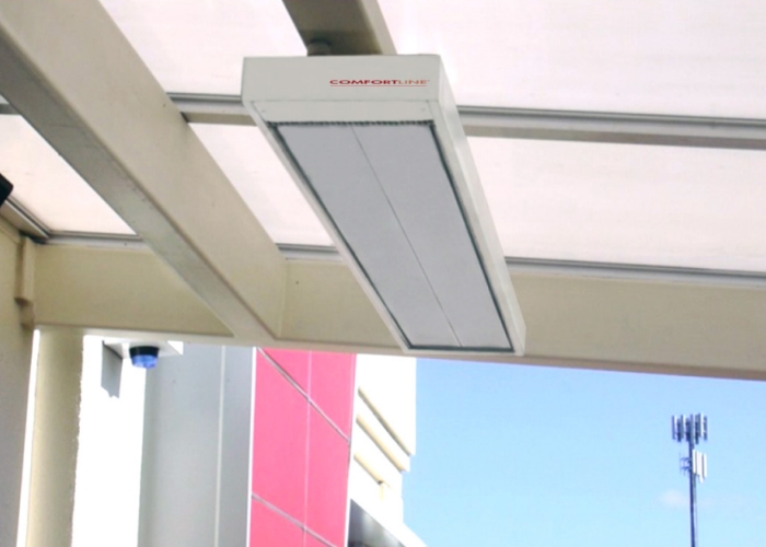 Radiant Heating Panel for Outdoor Use by Devex Systems